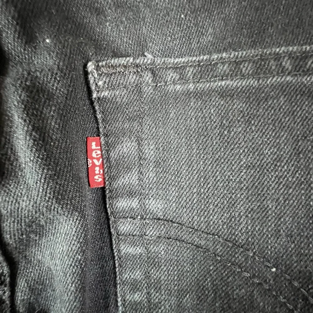 Levi's 511 Slim Fit Stretch Jeans Men's W28 L28 Black Denim Mid Rise Skinny Tape